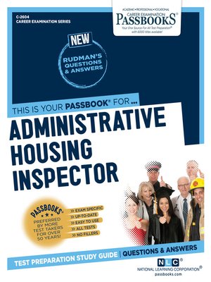 cover image of Administrative Housing Inspector